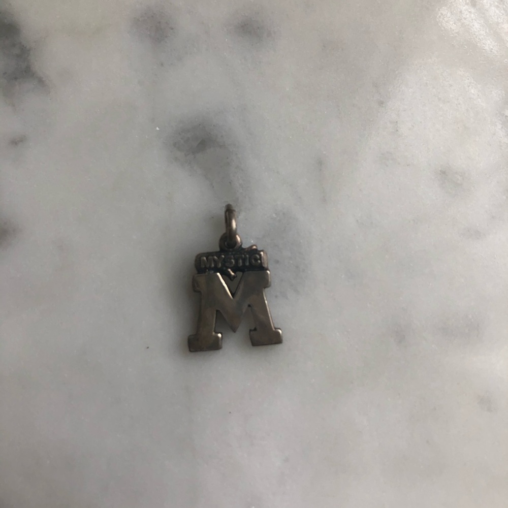 Camp mystic silver M charm from James Avery